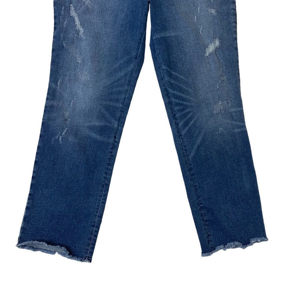 INC Skinny Leg Side Stripe Jeans Sz 14 - Picture 3 of 12